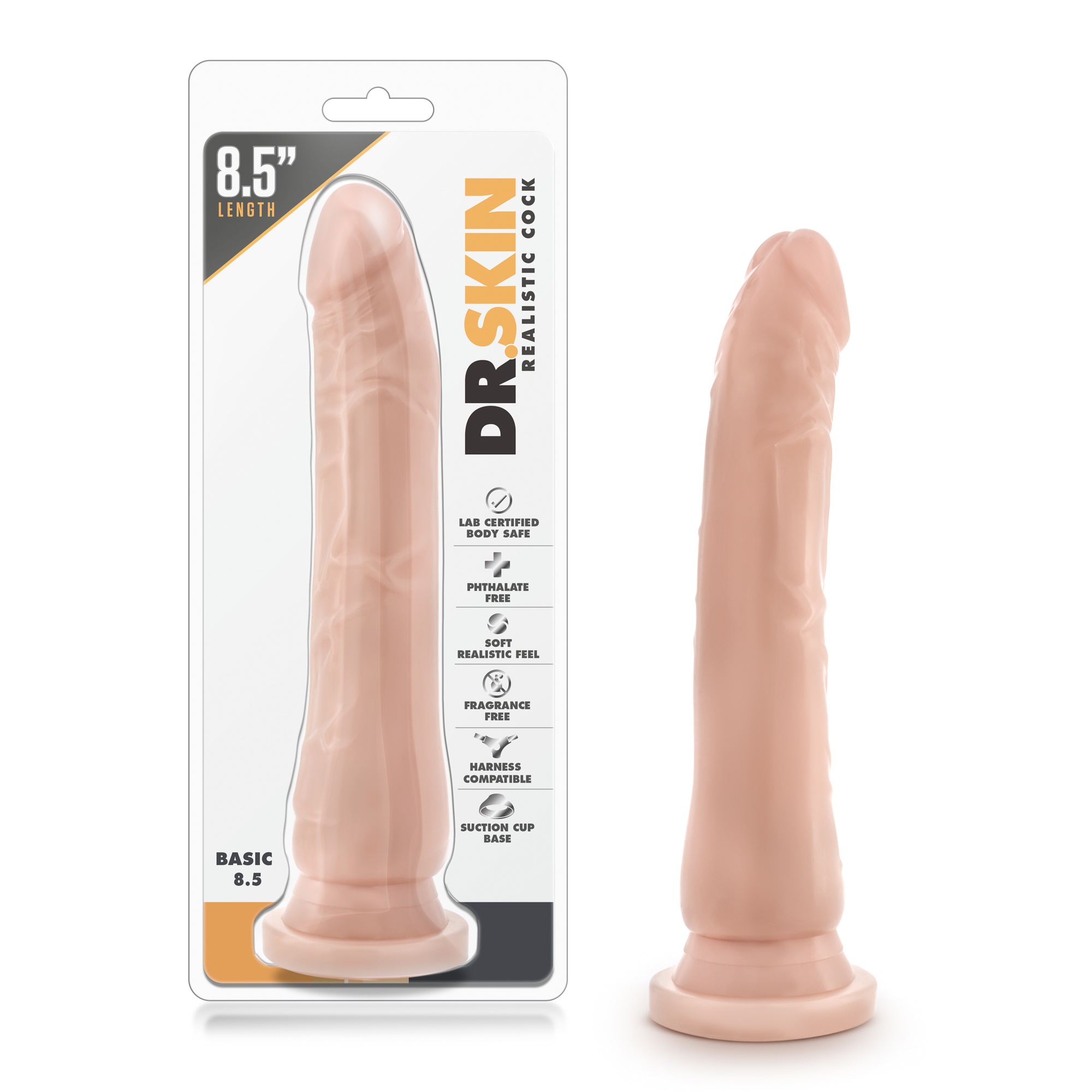 Dr. Skin - Realistic Cock - Basic 8.5 - Beige - Image 5