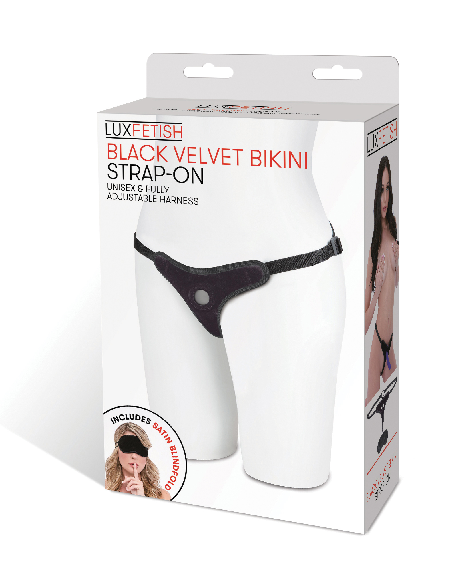 Black Velvet Bikini Strap-On - Image 2