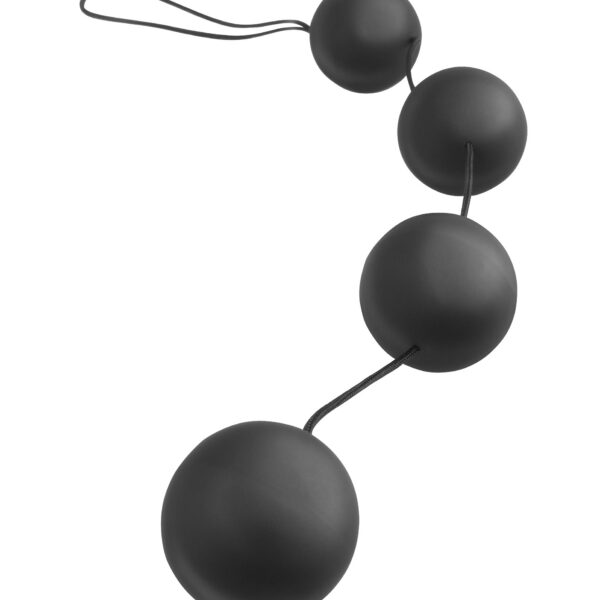 The Deluxe vibro Balls have a diameter of 1.25-inches and feature a sturdy retrieval cord for safe and easy handling. The sleek weighted balls are self pleasuring and continue to vibrate with each movement of your body. Even the slightest tremble will activate exquisitely silent vibrations that never require batteries. <br><br> Insertable Length: 10.82" (27cm)