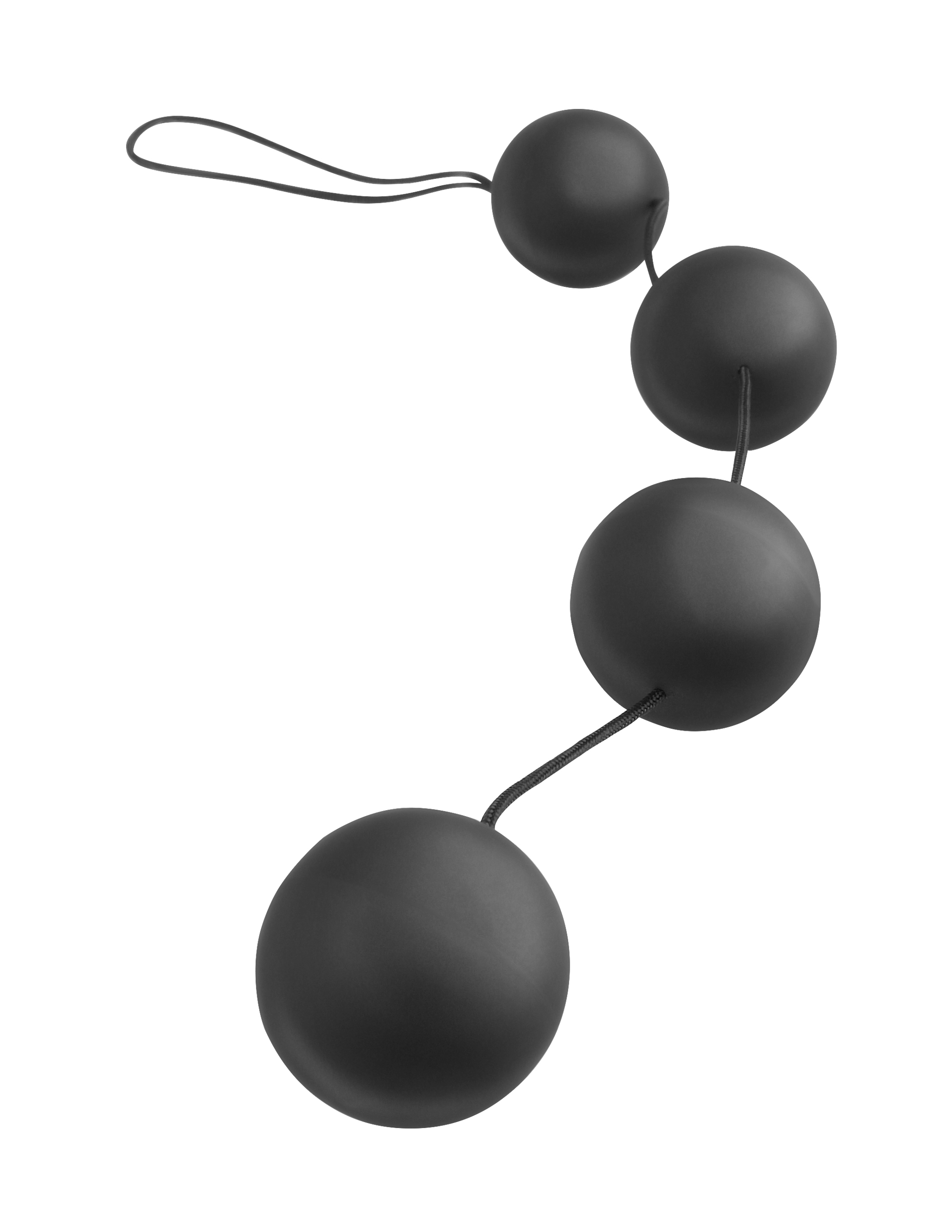 The Deluxe vibro Balls have a diameter of 1.25-inches and feature a sturdy retrieval cord for safe and easy handling. The sleek weighted balls are self pleasuring and continue to vibrate with each movement of your body. Even the slightest tremble will activate exquisitely silent vibrations that never require batteries. Insertable Length: 10.82" (27cm)