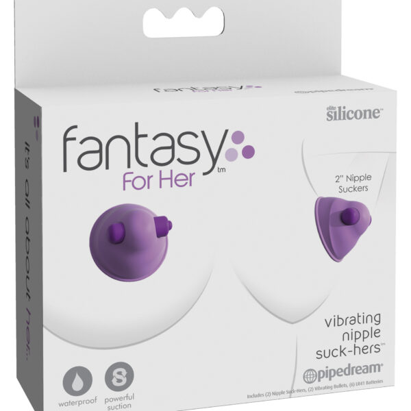 Fantasy for Her Vibrating Nipple Suck-Hers 2 Inch Suck-Hers 2 Inch