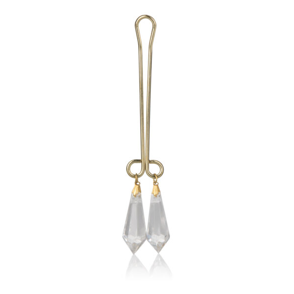 Surprise and delight your lover with this Clitoral Jewelry with Crystals. <br><br> The elegant designer jewelry perfectly adorns your most intimate of sweet spots  and enhances the erotic pleasure for you and your lover. The tantalizing