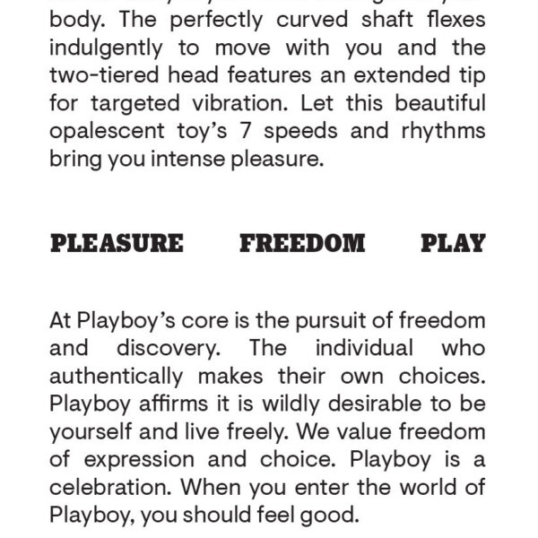 Playboy Pleasure - Euphoria - Vibrator - Opal