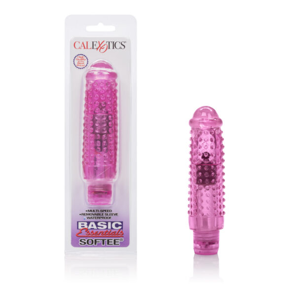 Waterproof Power-packed soft massager with stimulating design Removable sleeve for independent use Multi-speed TPR sleeve ABS massager