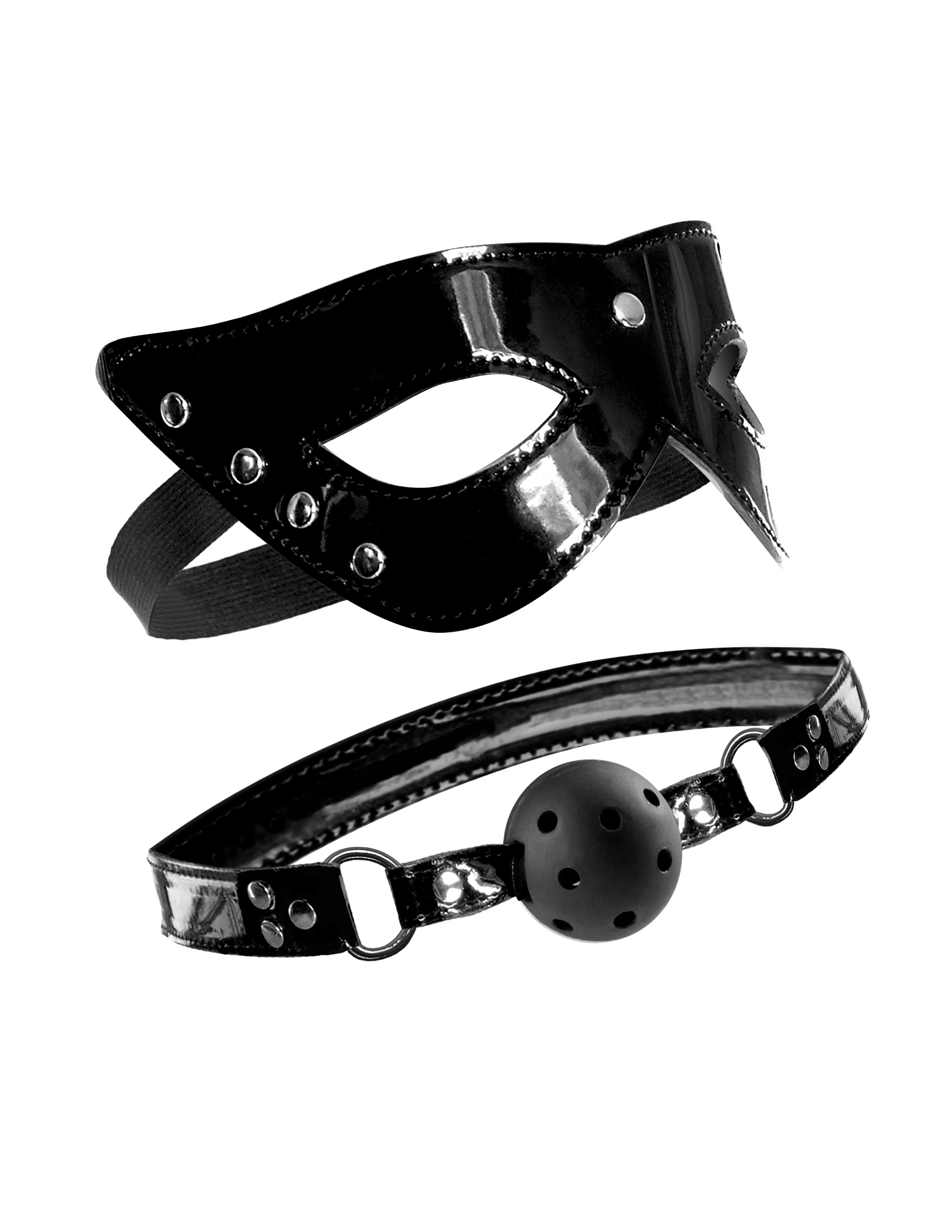 Fetish Fantasy Limited Edition Masquerade Mask and Ball Gag - Image 3