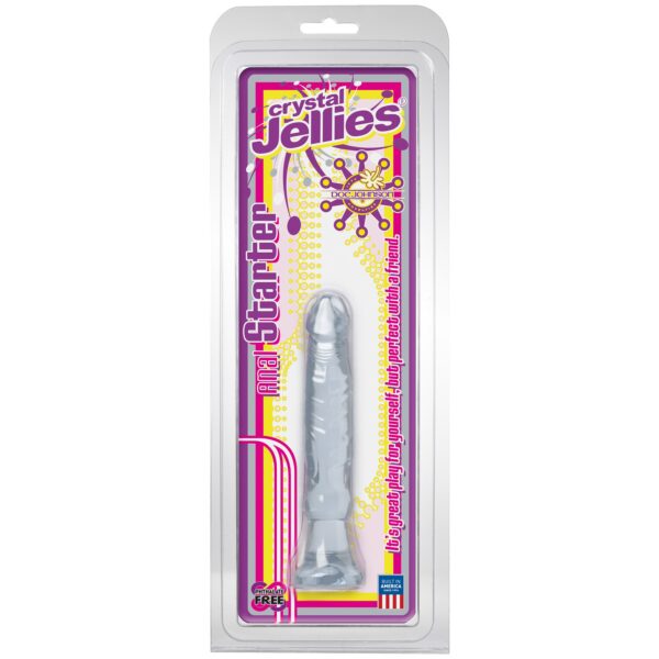 Doc Johnson's Crystal Jellies Anal Starter is a soft and flexible erotic tool that is perfect for anal enjoyment. Its realistic head and veined