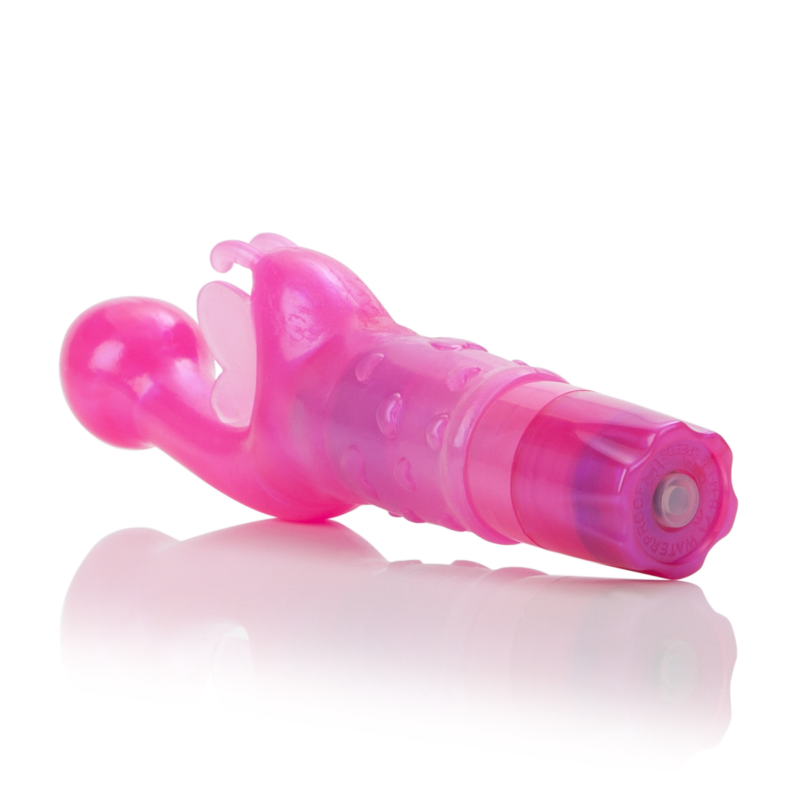 power-p acked arouser features an unbelievable fluttering butterfly and a delicately sha ped G-spot stimulator.It's easy to use this 3-speed vibrator with the pu sh-button control.8 cm. x 3 cm.