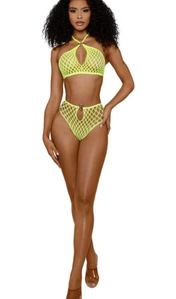 Situation Net 2-Piece Set - Os - Neon Yellow