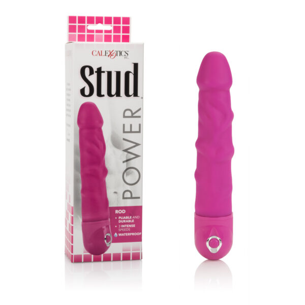 Power Stud ...Traditional design with contemporary flair. Body safe flexible vibrator.