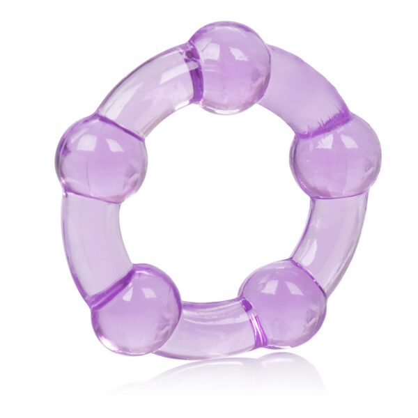 Three sizes of soft and stretchy all-purpose beaded rings. <br><br> Ring Diameters:<br> Small - 0.75 in.