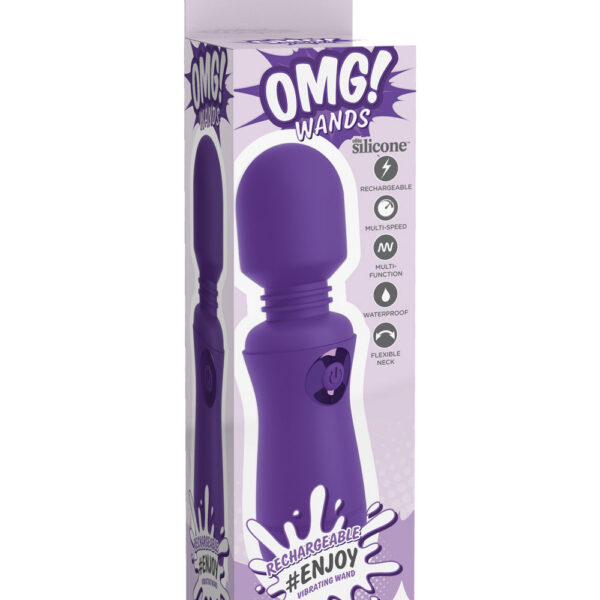 Omg! Wands Enjoy Rechargeable Vibrating Wand - Purple