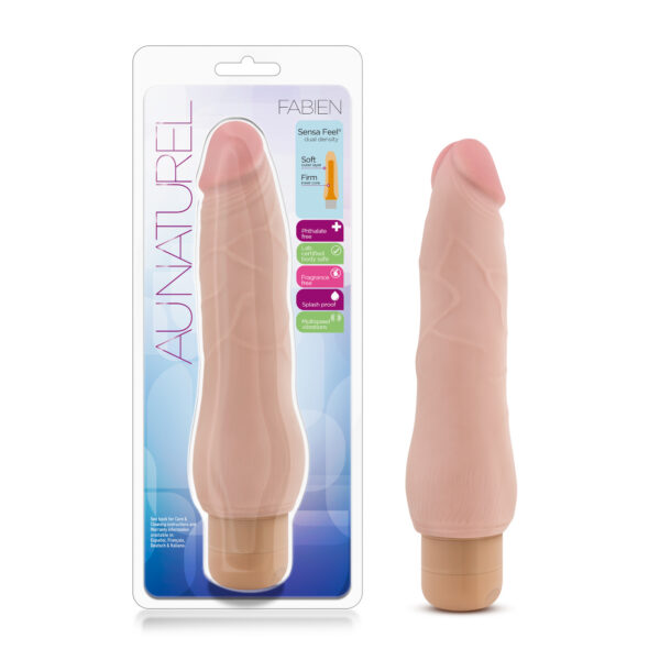Fabien was designed to look and feel like the real thing. Using Sensa Feel technology we were able to recreate the feel of the human body. Fabien is sized and shaped to please the experienced user and size queens. Its soft outer layer allows Fabien to be comfortably inserted. Its firm inner core gives Fabien ability for some hardcore play.