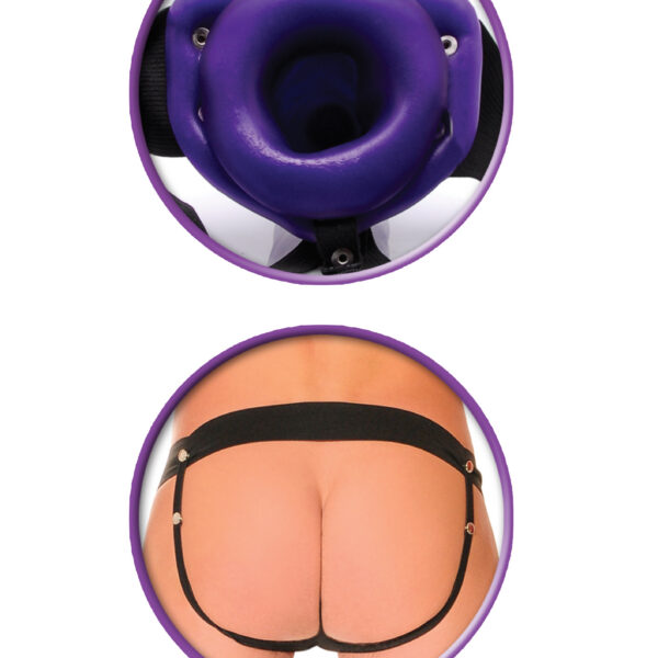 Here is the perfect strap-on for the both of you. Perfect for woman-to-woman  encounters or that special rear-end experience. Many men love a deep anal  sexual thrill and this strap-on can provide that excitement. The hollow dong can also assist men with erection difficulty. This quality strap-on is your key to new and exciting encounters. <br><br> Package Includes:  <br>  6" (15 cm) Dildo <br>  Elastic Harness <br><br> Insertable Length: 6" (15 cm) <br> Width: 1.75" (4.5 cm) <br> Inner Length: 4" (10 cm) <br> Inner Diameter: 1.5" (3.5 cm)