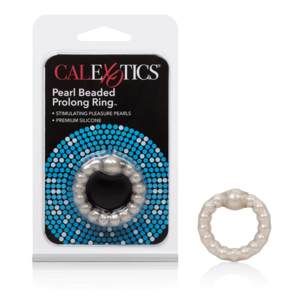 Stretchable erection enhancer with pearl stimulation beads