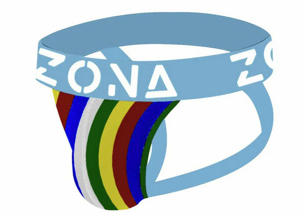 Neon Rainbow Jockstrap - Large