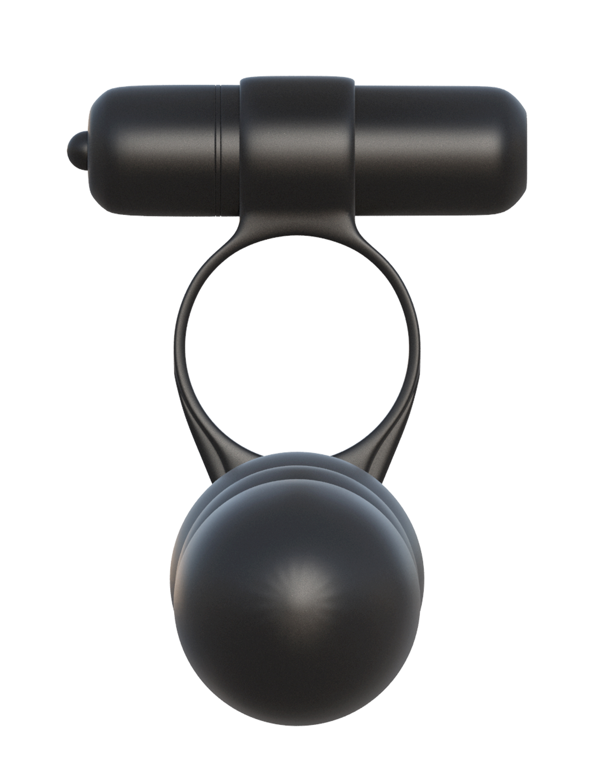 this posable penetrator features a bendable silicone stimulator that stays in place in any position you put it. The stretchy silicone cock ring puts a clamp on performance letdowns by delivering a tight squeeze to his shaft