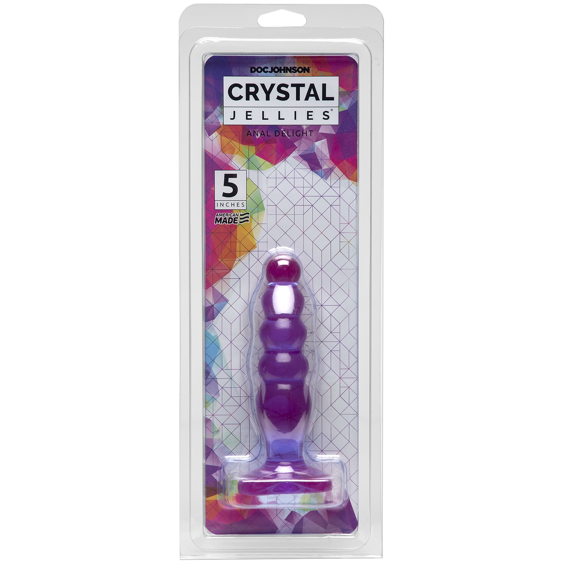 Doc Johnson's Crystal Jellies Anal Delight is a soft and flexible