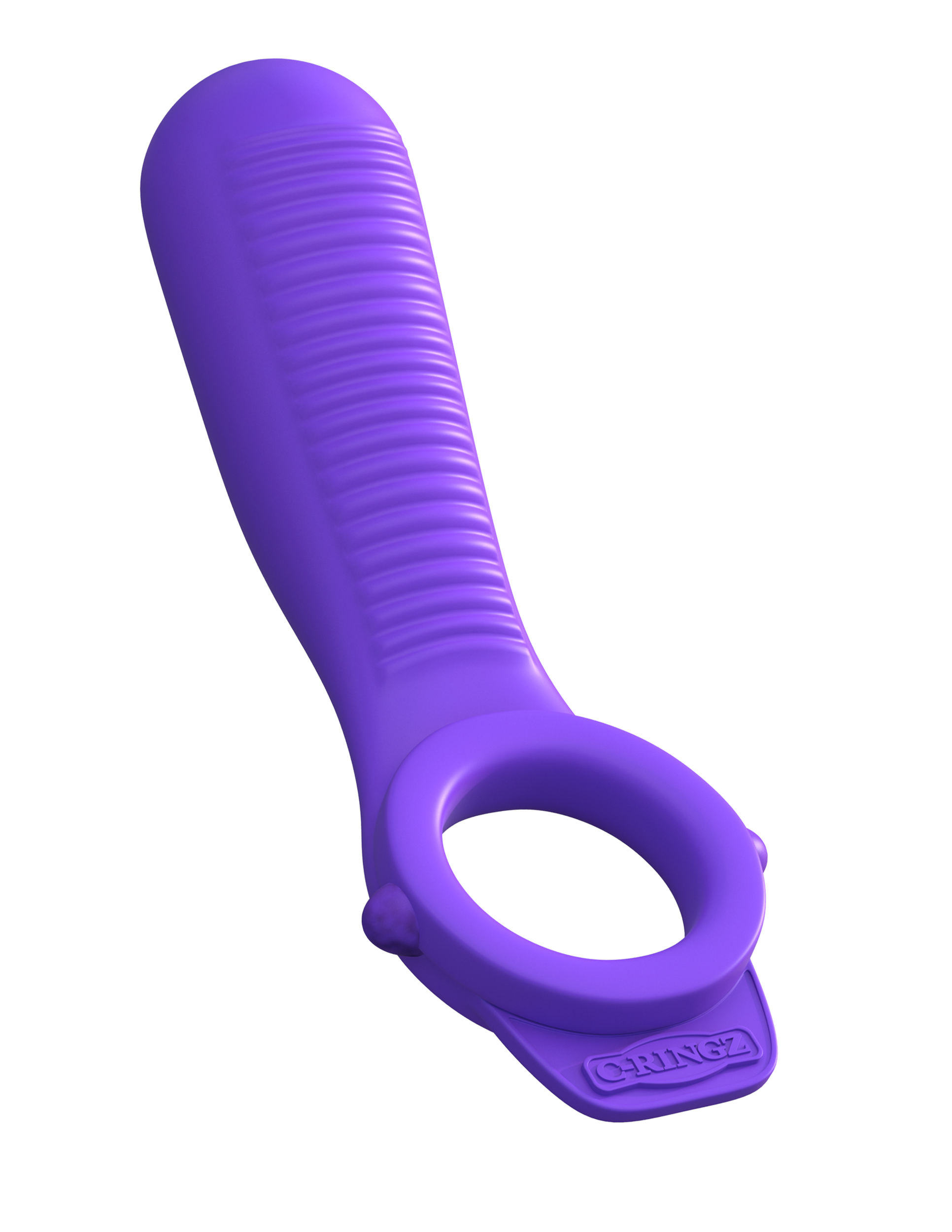 the Ride N Glide will blow your mind! The textured vibrating stimulator delivers amazing pulsations directly to her clit. As she slides and glides all the way up the soft ribbed silicone