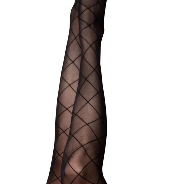 Anna - Diamond Thigh High - Size a - Black