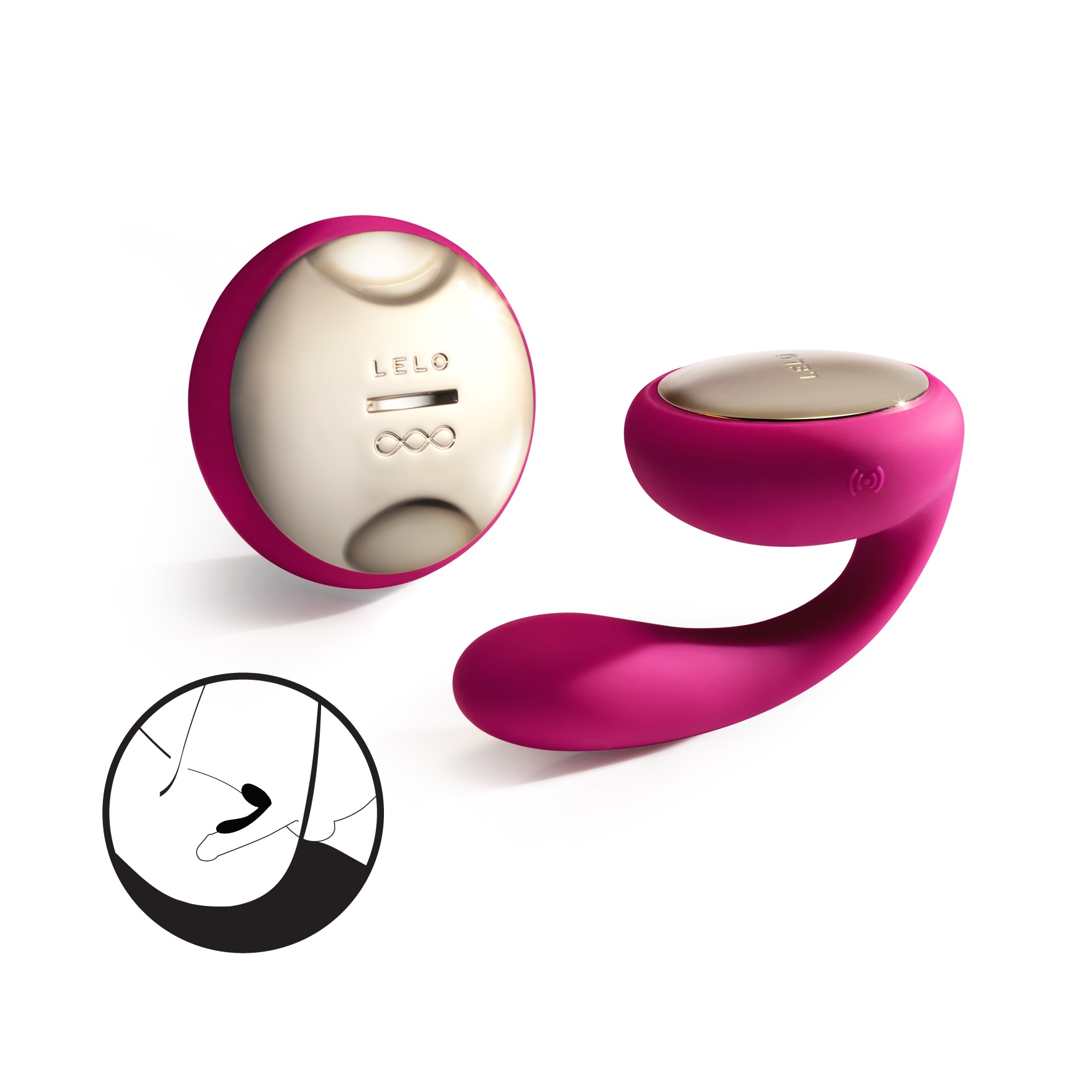 2 motion-sensitive) can be controlled and adjusted with and without the remote. Near-silent vibrations and fully-rechargeable lithium-ion battery that provides up to two hours of use from a single charge make Ida a convenient travel partner. Made with smooth
