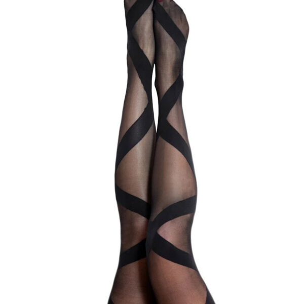 Jackie - Semi Sheer Thigh High - Size a - Black