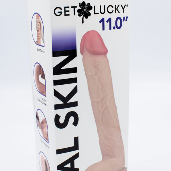 Real Skin 11 Dual Layer Dildo - Beige