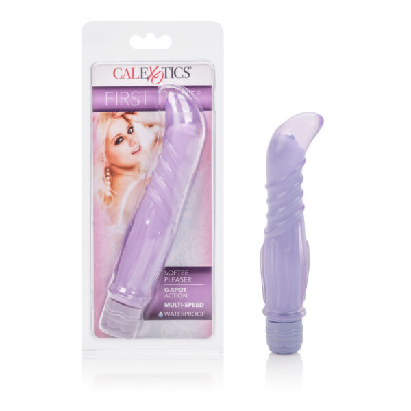 Discreetly sized vibrator with a plushee soft removable sleeve. Powerful multi-speed vibrations.