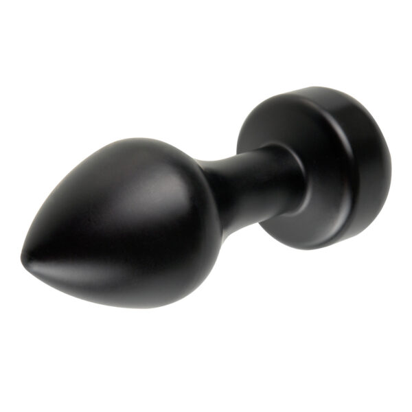 Dont let its small size fool you.. this aluminum Mini Luv Plug is Big on thrills. The sleek anodized aluminum is smooth to the touch nonporous body-safe and perfect for beginners. The thin tapered tip makes insertion a snap while the wide crystal-adorned base makes removal safe and easy.