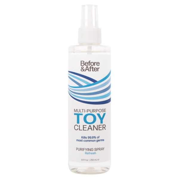 Cleans all types of silicone latex jelly and plastic objects Kills bacteria and freshens toys with a sweet fragrance.