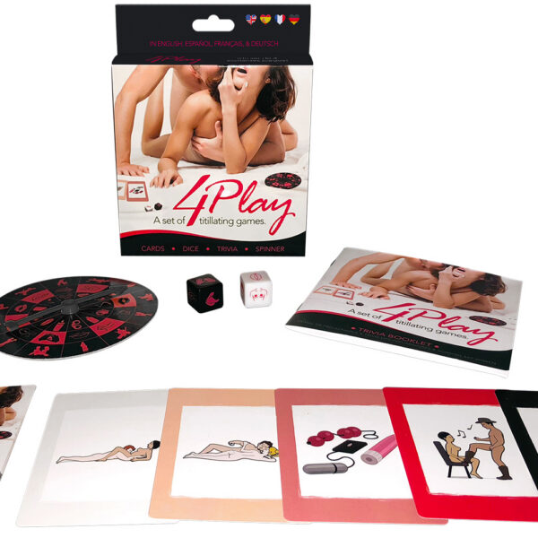 A set of 4 titillating games! Each game incorporates sexual things to do with your lover. Play trivia