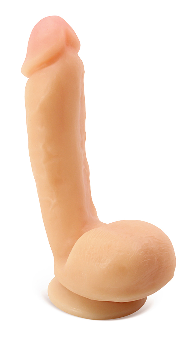 Anthony has a generous head and wide veiny shaft. The plush balls are connected to a super strong suction cup base built for solo play and strap-on action. Made of phthalate free