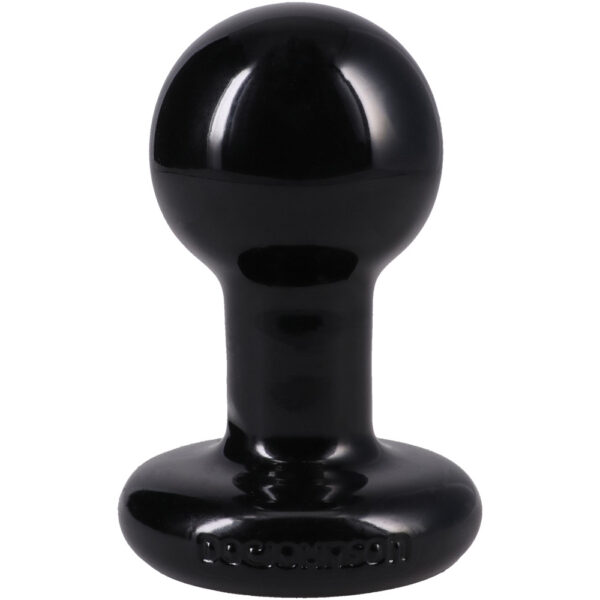 Round Butt Plug Large - Black