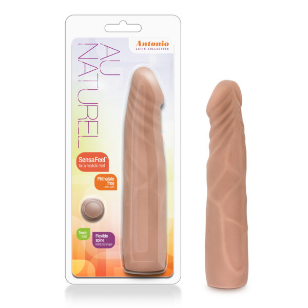 Antonio was designed to look and feel just like the real thing. Using Sensa Feel technology we were able to recreate the feel of the human body. Antonio is sized and shaped to please the beginner and those who prefer an average size. Its soft outer layer allows Antonio to be comfortably inserted. Its firm inner core and flexible internal spine gives Antonio the ability for some hardcore play.