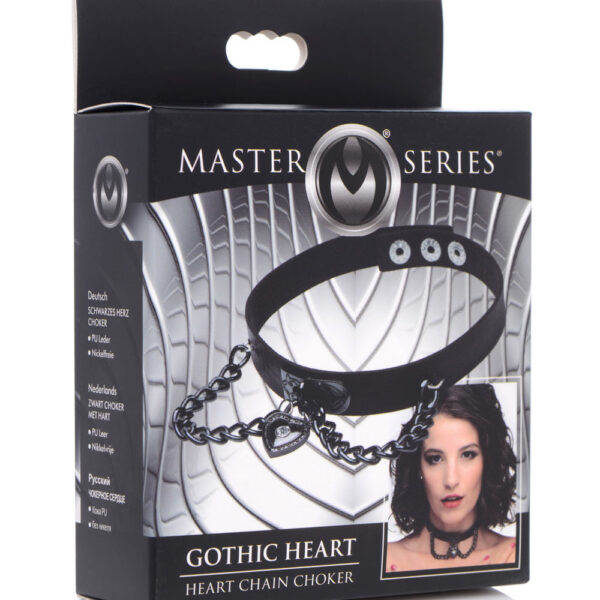 Gothic Heart Chain Choker