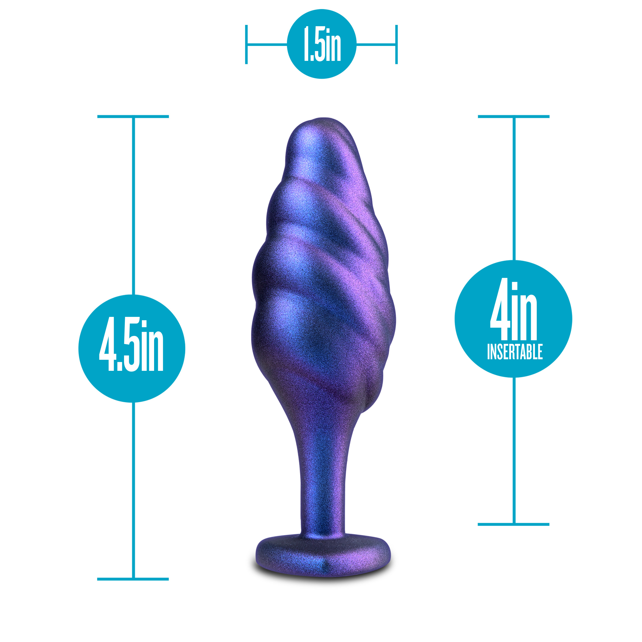 Anal Adventures Matrix - Bumped Bling Plug - Sapphire
