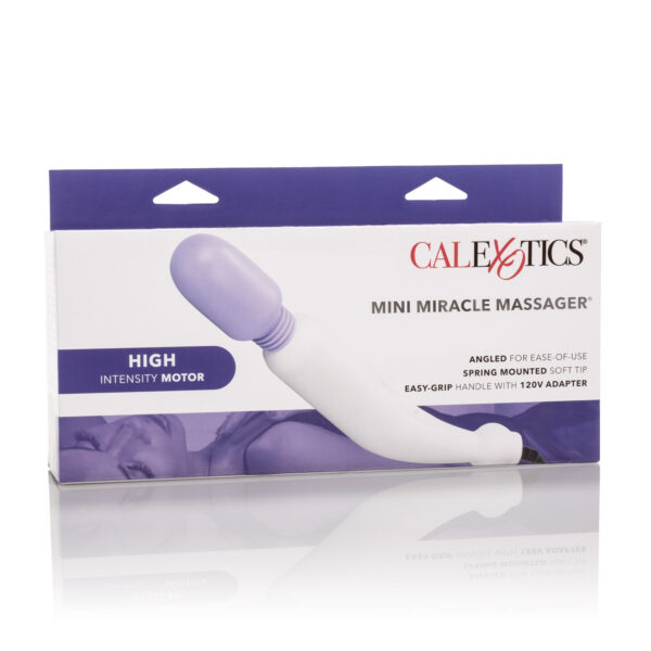 All the power of the Miracle Massager now in a convenient compact size  2-speed high intensity motor Angled