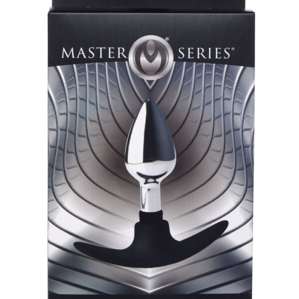 Dark Invader Metal and Silicone Anal Plug - Small