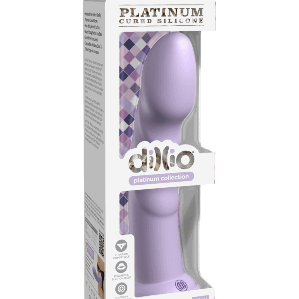 Dillio Platinum - Super Eight 8 Inch Dildo - Purple