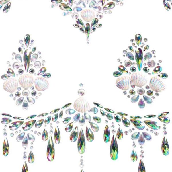 Siren Adhesive Body Jewels Sticker - Clear
