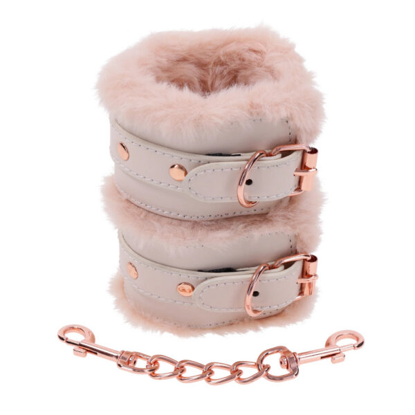 Peaches N Creame Fur Handcuffs - Pink
