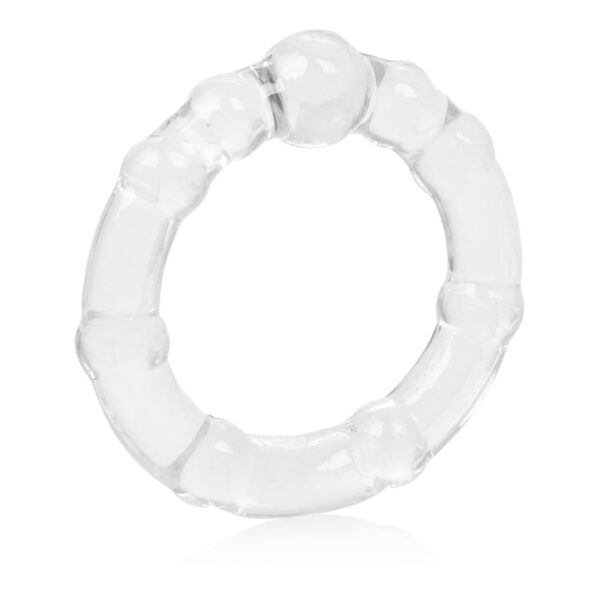 Three sizes of soft and stretchy all-purpose beaded rings. <br><br> Ring Diameters:<br> Small - 0.75 in.