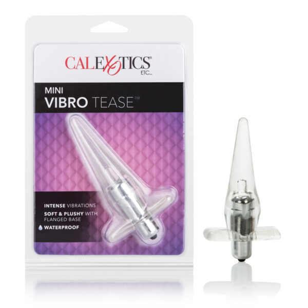 Slender probe with removable power packed push button stimulator.