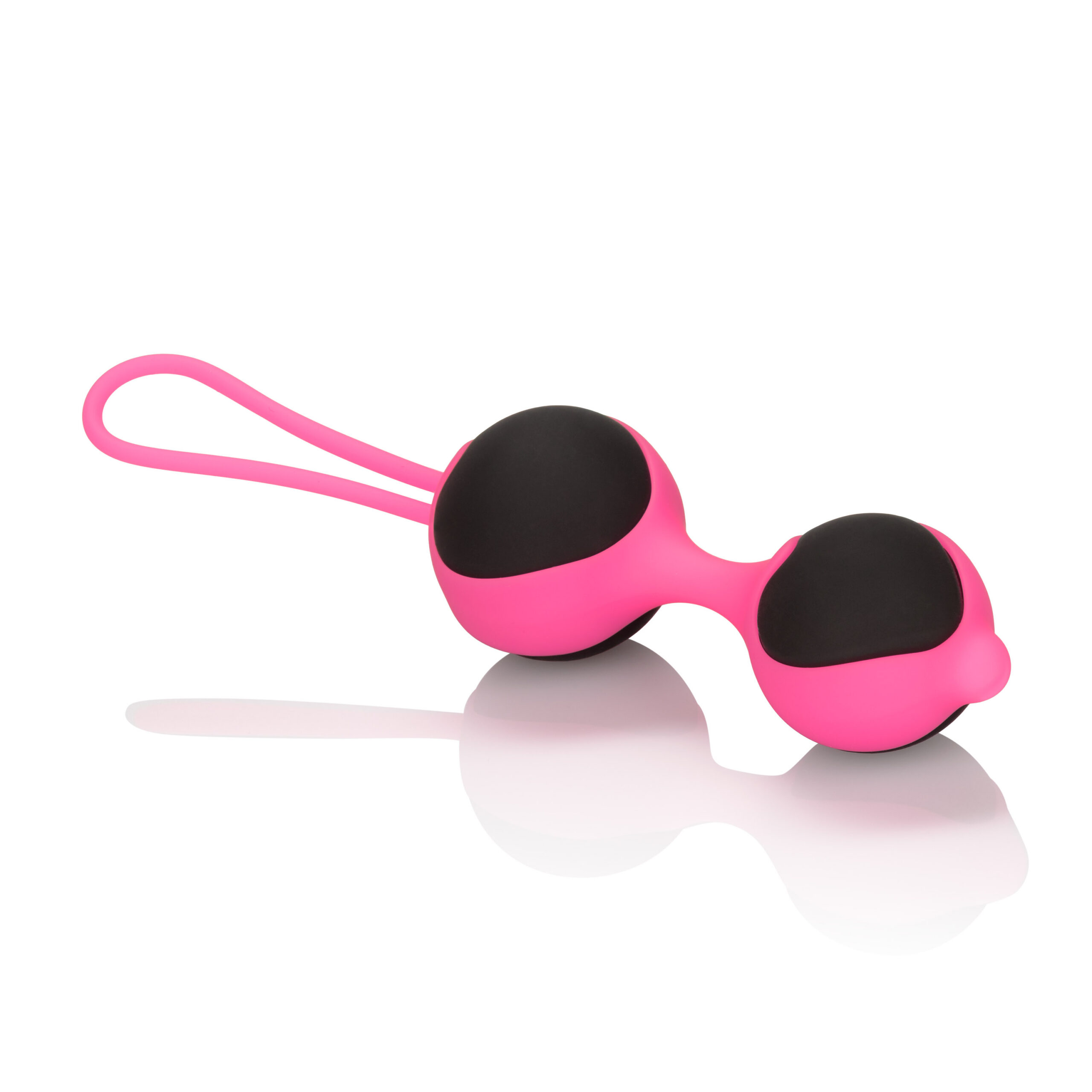 a weight training system with an easy retrieval cord designed for pelvic strength and exercise. These stylish Kegel exercisers have been designed with elegance in mind so the workout fun and exciting. Decorated with hearts