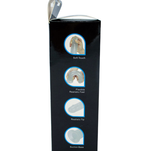 Glow-in-the-Dark Periwinkle Peen Dildo 8.5"