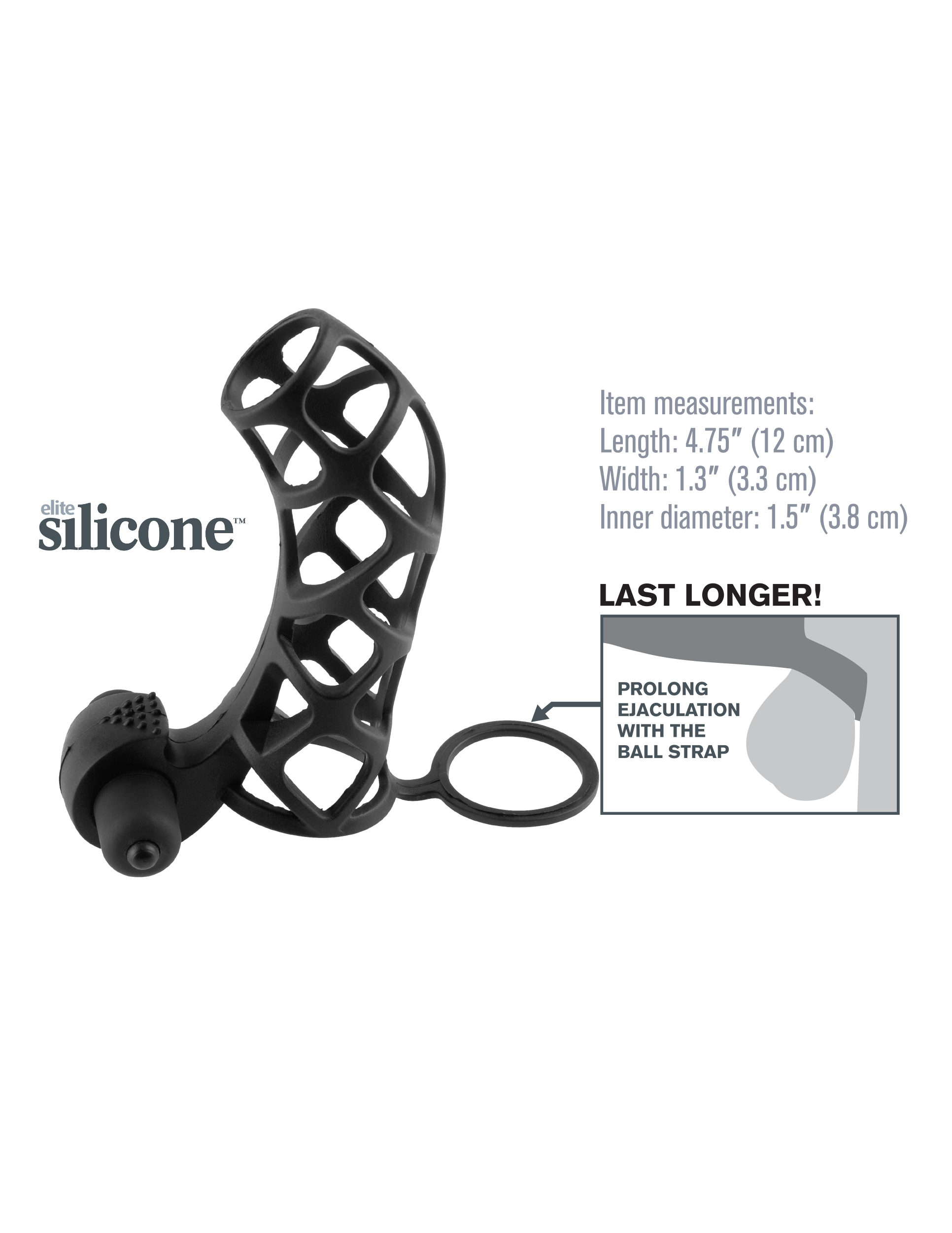 Fantasy X-Tensions Extreme Silicone Power Cage - Black - Image 3