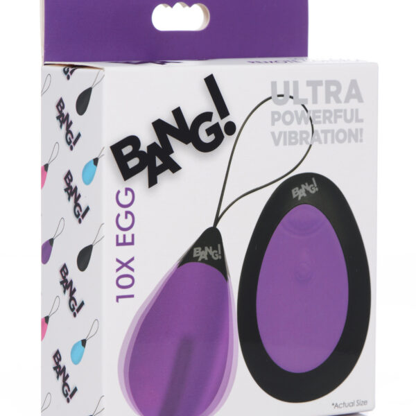 Bang - 10x Silicone Vibrating Egg - Purple