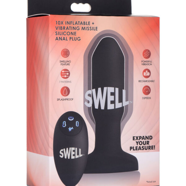 World's 1st Remote Control Inflatable 10x Missile  Anal Plug