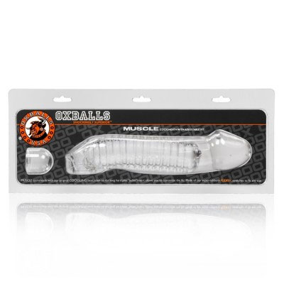 this one is designed to mold to your dick with a deep sucking sensation (think deep throating on steroids). Now you can explore new horizons in your boys bottomless hole with this dick massaging cock enhancer. Please even the hungriest of cock-hounds by adding some serious length to your fuck stick. Not to mention it looks just plain nasty poppin out of a gaped leaking pucker. The base is modeled after our signature COCKSLING-2 and holds this thick rubbery dong on your junk no matter how hard youre slammin in n out. If you want a tighter fit