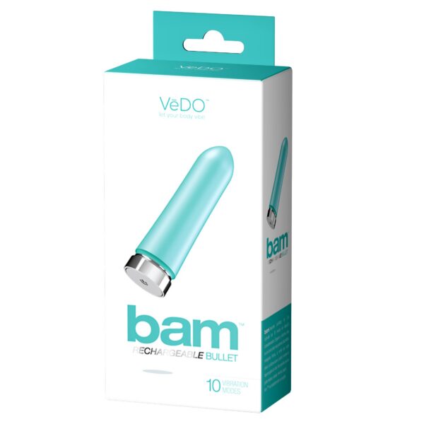 Bam Rechargeable Bullet - Tease Me Turquoise