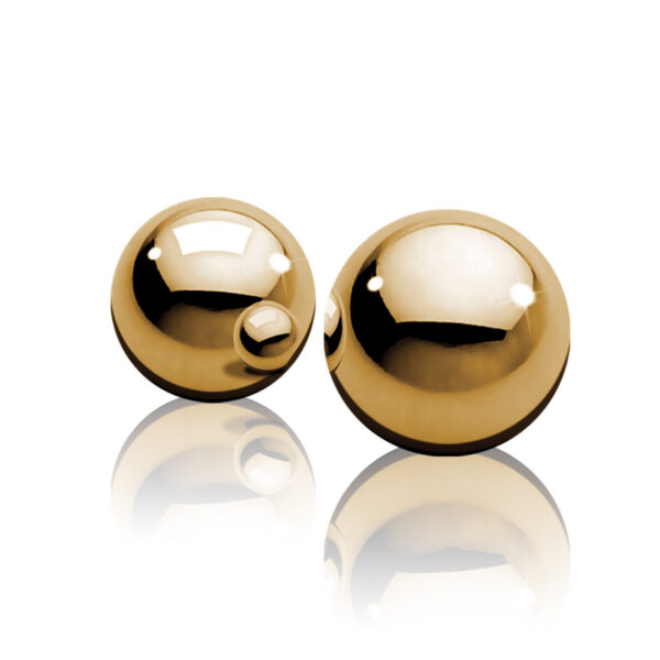 Enjoy incredible vaginal stimulation with these elegant Ben-Wa Balls. Cast in high-quality metal and hand-polished to perfection the hygienic finish is sleek nonporous and easy to clean. Their size and weight make them perfect for vaginal stimulation and with stronger frequent orgasms.